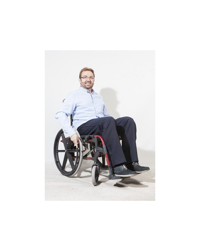 Pantalones adaptados con cremalleras laterales y cintura elástica | Lumina