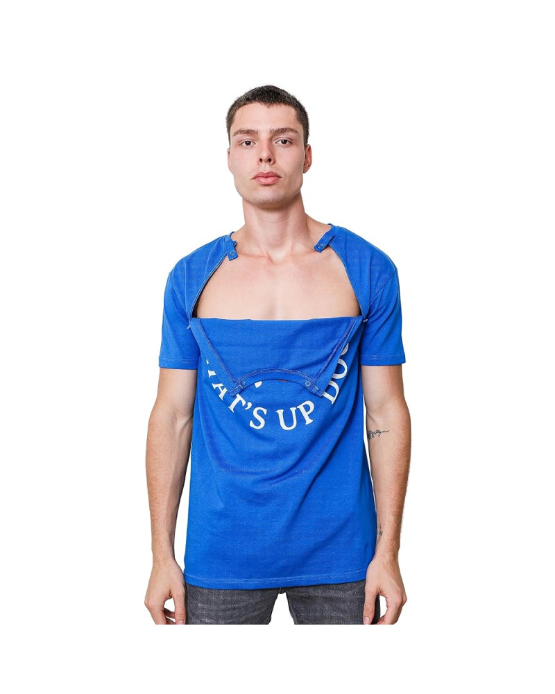Camiseta adaptada hombre con cremalleras laterales | Lumina