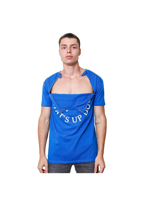 Camiseta adaptada hombre con cremalleras laterales | Lumina Camiseta adaptada hombre con cremalleras laterales | Lumina